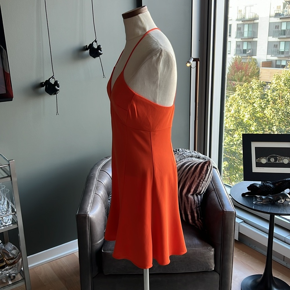 New REISS Trina Strappy Mini Dress in Orange Size 10 UK / 6 US - Picture 5 of 9